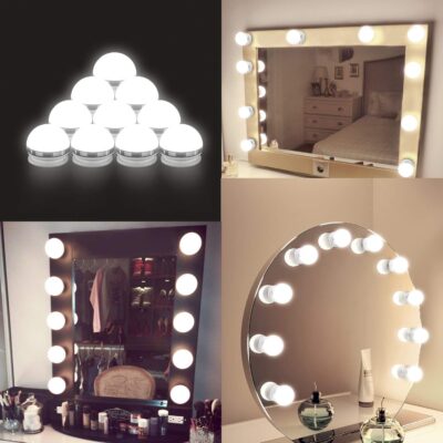 10 Led Vanity Mirror Lights Kit Ease Ping - Vanity Wall Mirror With Lights