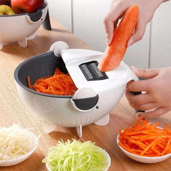9 in 1 Vegetable Cutter With Drain Basket