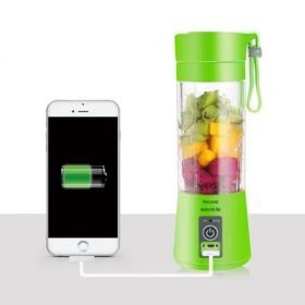 Portable 6 Blade Rechargeable Juicer With Power Bank Mobile Charging Support