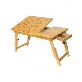 Wooden Laptop Table with 2 Cooling Fan