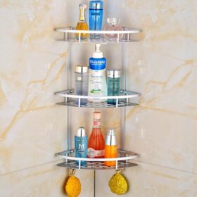 3 Layer Aluminium Bathroom Corner Rack
