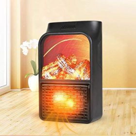 ???? Flame Heater Mini Portable Electric Fireplace Warmer ????