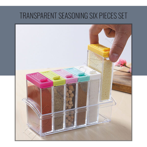 Transparent Seasoning Six Pieces Set