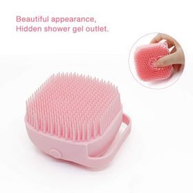 Silicone Bath & Shower Brush With Soap Dispenser