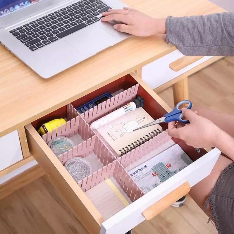 Adjustable Drawer Clapboard Partition Divider Cabinet DIY Storage Organizer 2