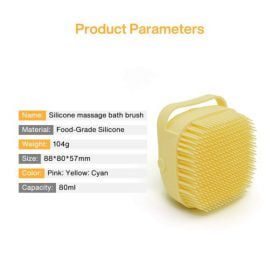 Silicone Bath & Shower Brush With Soap Dispenser