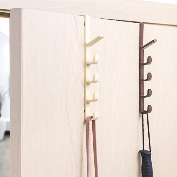 Vertical Over the Door Hanger with 5 Hooks