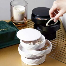4 Layers Rotatable Jewelry Box Organizer