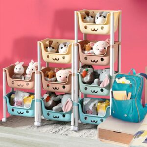 Kids Toy Organizer Baskets with Wheels