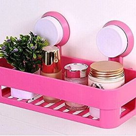 Bath and Kitchen Storage Shelf with Suction Cup