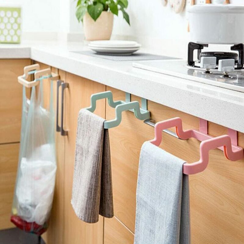 Garbage Bag Holder Dustbin Towel Rack 1