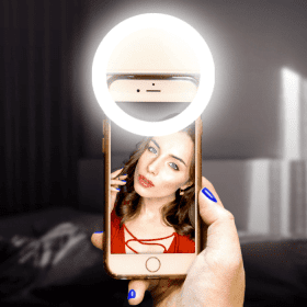 Selfie Ring Light Small For Mobile – USB Charge – Portable Flash Led
