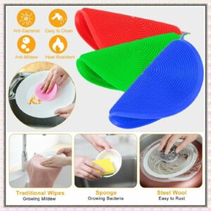 Pack of 2 Silicone Dish Washing Sponge