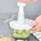 Manual Food Chopper, 1500ML Speedy With 4 Curved Stainless Steel Blades