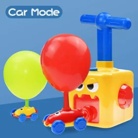 Power Balloon Car Toy for Kids, Balloon Launcher Car Toy Set for Kids Science Toy, Inflatable STEM Balloon Pump Cars Racer Kit for Boys Girls