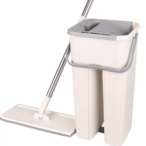 Flat Mop Stick Rod With Bucket Set