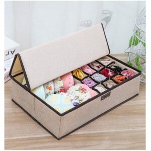 Washable Storage Boxes for Underwear Socks Bra, Closet Drawer Divider Tidy Finishing Boxes Wardrobe Organizer Home Accessory