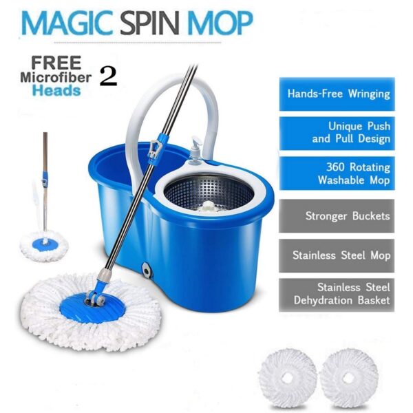 Easy Spin 360 Rotate Stainless Steel Spinner Mop
