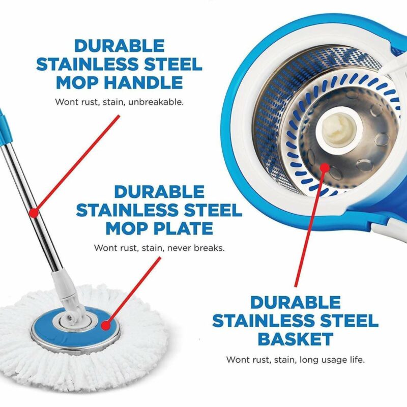 Easy Spin 360 Rotate Stainless Steel Spinner Mop 2