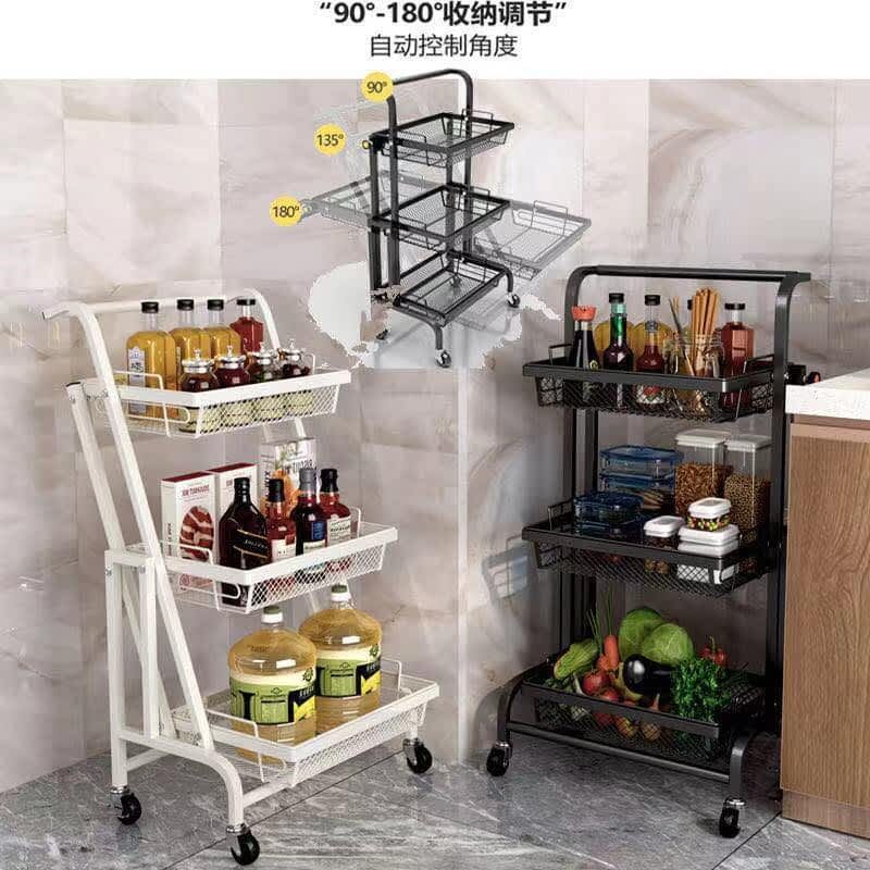 Kitchen Fruits And Vegetables Folding Storage Rack 1