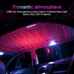 Universal USB LED Car Atmosphere Starry Laser Projection Light Auto Interior Decorative Light