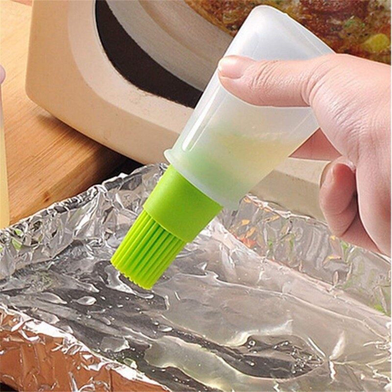 Silicone Cooking Oil Bottle With Basting Brush 1