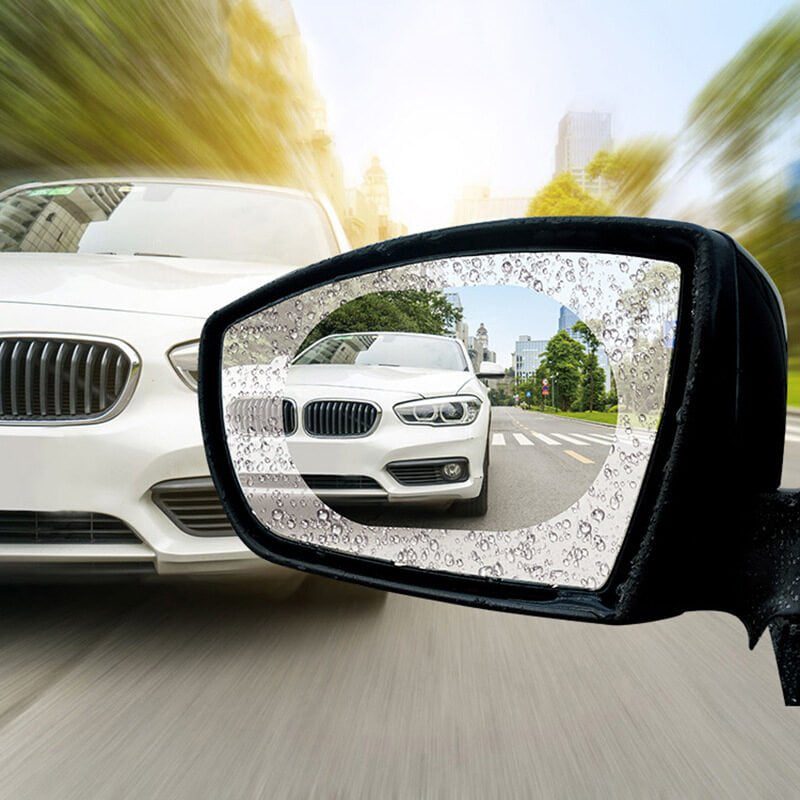 2 pcs car rearview mirror rainproof film anti fog mirror stickers screen protector 1