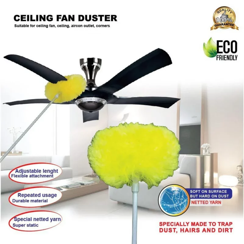 Micro Fiber multipurpose duster with strong metallic adjustable rod. specially designed for celling and fans 1
