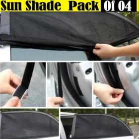 Car Window Sun Shade Mesh [Pack Of 04]