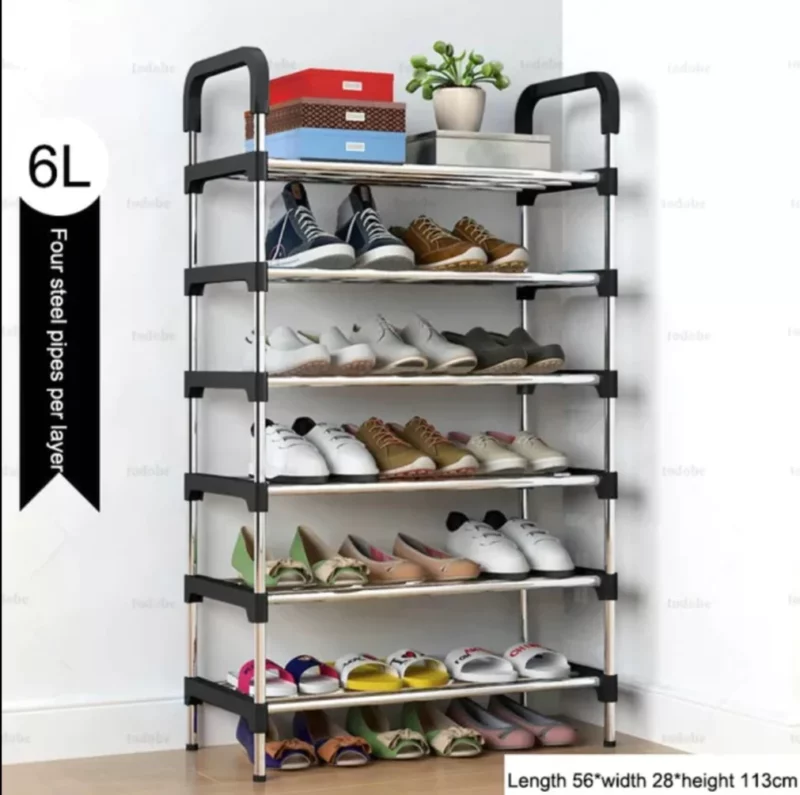 Premium Six Layer Steel Shoe Rack Organizer 3