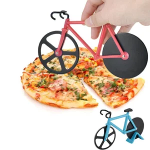 Bicycle Pizza Cutter Stainless Steel Double Pizza Cutter