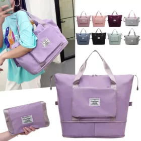 Travel Folding Bag Waterproof Thick Oxford Luggage HandBag Large Capacity Storage Bag for Clothes, Gadgets, and Much More