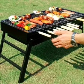 Folding Bar B Que Grill With Ashtray