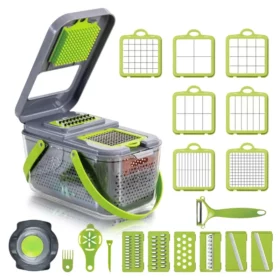 New Vegetable Chopper Slicer Dicer All In 1 22 Pcs For Kitchen, Cooking Accessories Gadget
