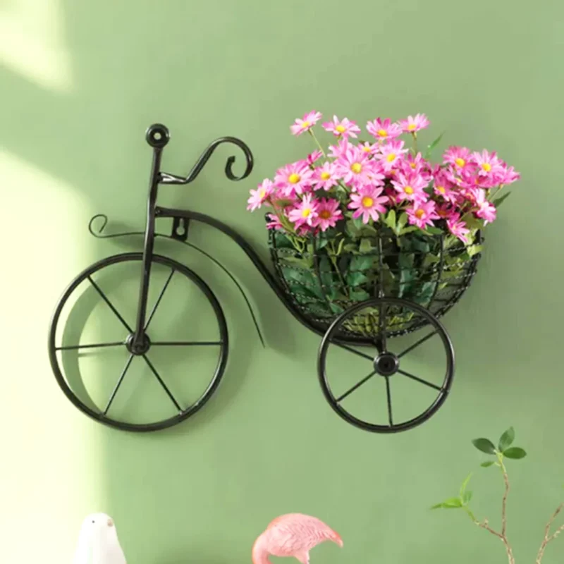 Bicycle Design Wall Basket For Home Decoration 1