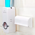 Toothpaste Dispenser With Brush Holder