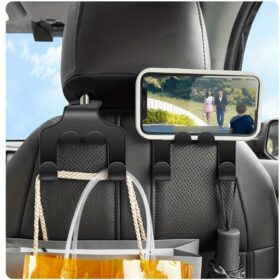 Universal Car Seat Headrest Hook – Auto Seat Organizer & Mobile Holder