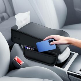Multifunctional Armrest Storage Box With Tissue Box