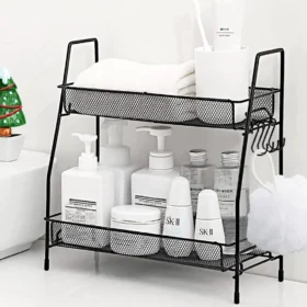 2 Layer Multi Purpose Iron Organizer Shelf