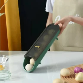 Automatic Rolling Egg Fridge Storage Organization Container