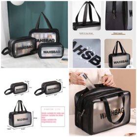 Waterproof 3 PCS Travel pouch WashBag
