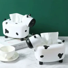 Multi-Functional Cow Shape Tissue Box