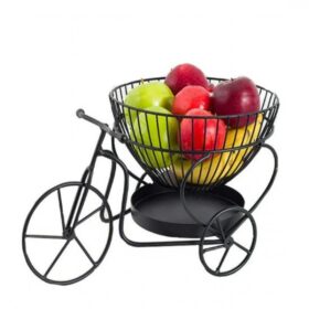 Tricycle Design Fruit Basket, Metal Fruit Snack Basket