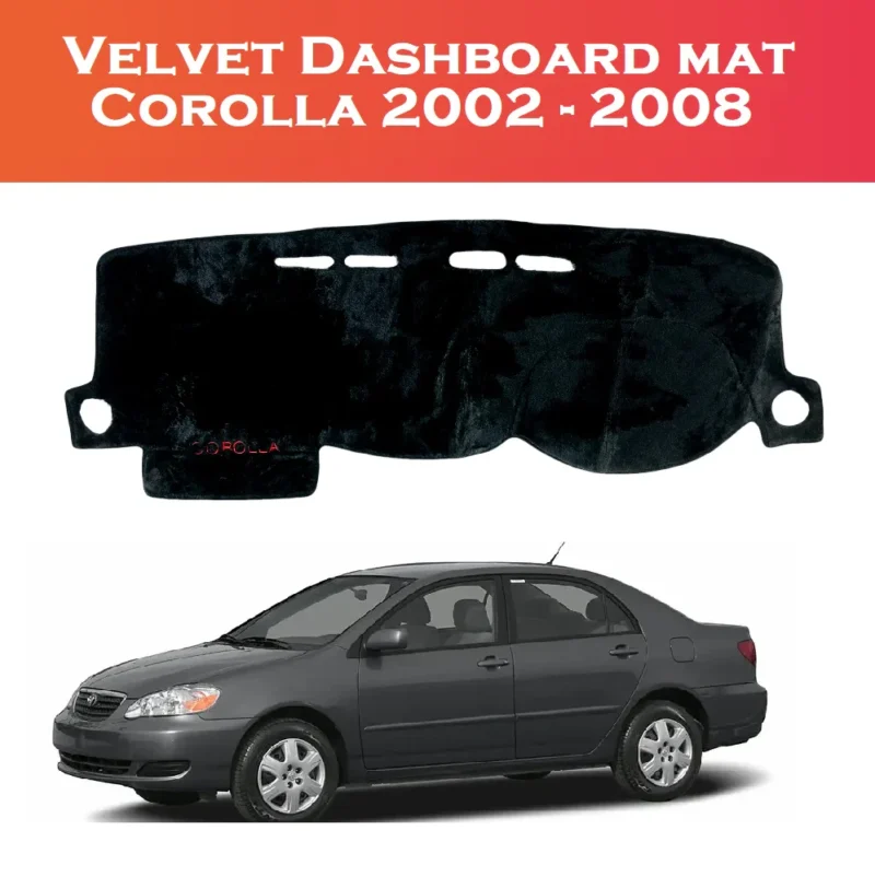 Velvet Dashboard Carpet For Toyota Corolla 2002 – 2008