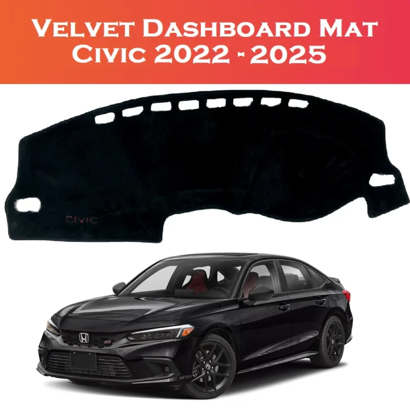 Velvet Dashboard Carpet For Honda Civic 2022 1