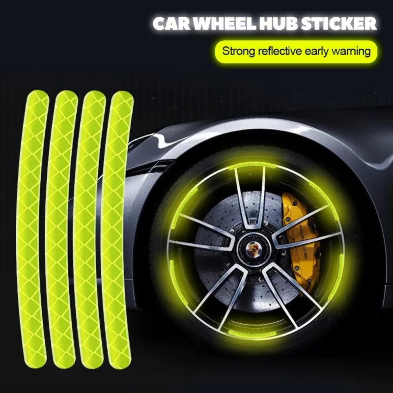 20PCS Universal Wheel Reflective Strips Stickers 1