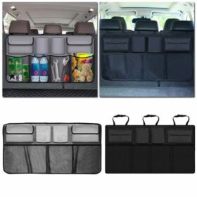 Car Auto Trunk Organizer Backseat Storage Bag Oxford Seat Back Bottle Pocket