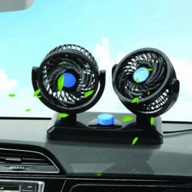 Dashboard 360 Degree Dual Head Portable Cooling Fan