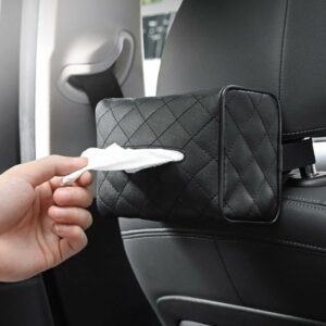 Leather Backseat and Central Console Tissue Holder