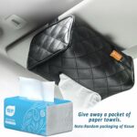Leather Backseat and Central Console Tissue Holder